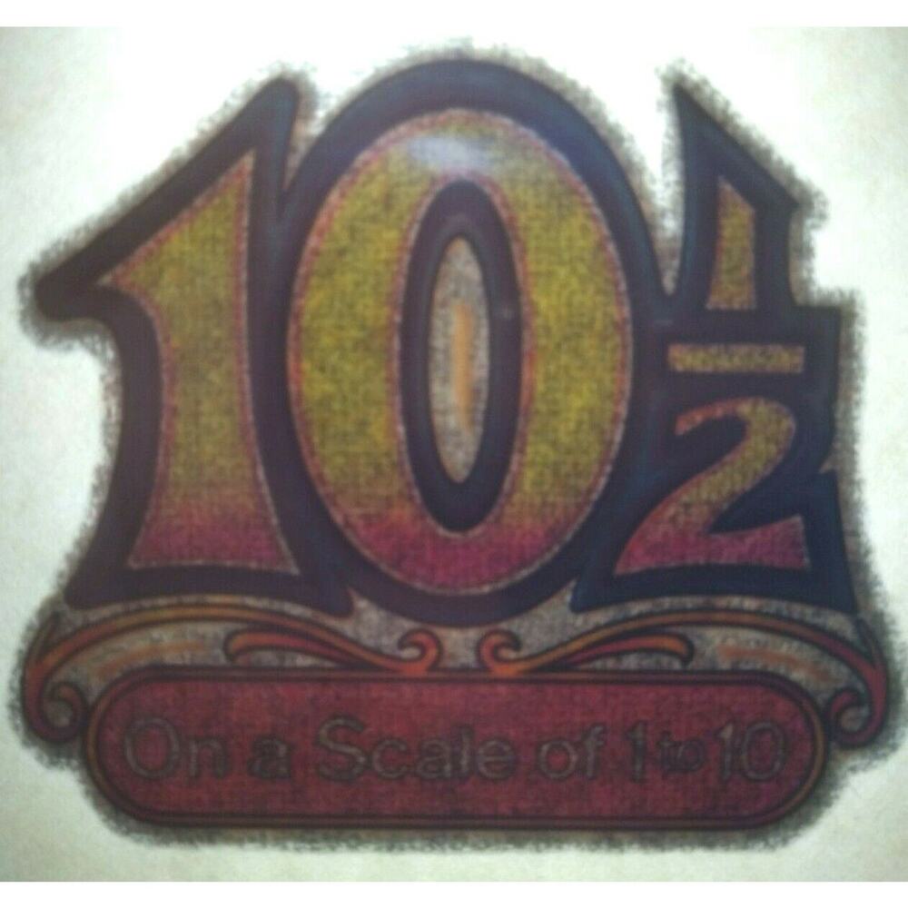 10 1/2 On A Scale Of 10 Screamin Gleamin Glitter Iron-On Decal Donruss Retro 70s